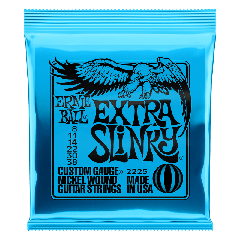 Ernie Ball 8-38 Extra Slinky Nickel Wound Guitar Strings P02225