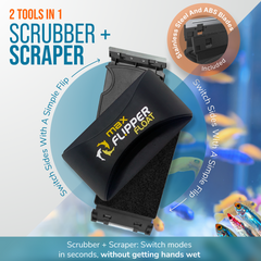 Flipper MAX FLOAT 2 in 1 Magnetic Aquarium Algae Cleaner