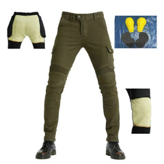 Men's Drop-Resistant Multi-Pocket Biker Pants