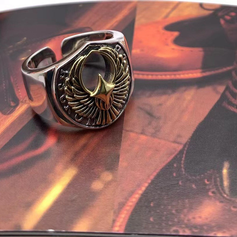 Men's Retro Style Sterling Silver Ring