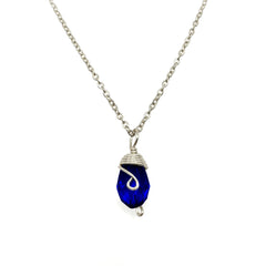 Silver Birthstone necklace