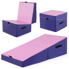 Folding Incline Yoga Gymnastics Tumbling Mat with EPE Foam