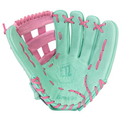 Franklin Sports CTZ5000 12.5" Baseball Glove Mint & Rose – Premium Cowhide Leather Fielding Mitt