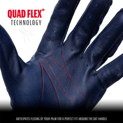 Franklin Natural ® II HI-LITE Batting Gloves - Navy