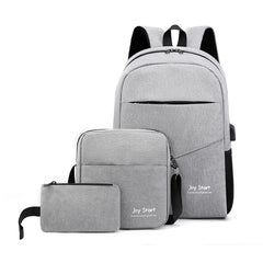 Men's Business Backpack Set with Casual Outdoor Bag