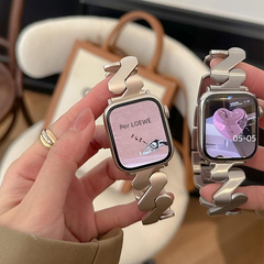 Metallic Wave Pattern Apple Watch Band for iWatch 8765