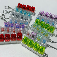 Transparent Decompression Shaft Tester Light-Up Keychain