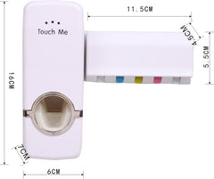 Wall-Mounted Toothpaste Dispenser and Toothbrush Holder
