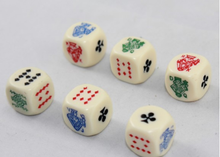 16MM Acrylic Pattern Dice with Carved Design (Wholesale)