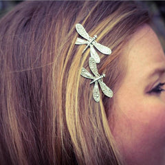 Vintage Dragonfly Hair Clip - Non-Slip Bobby Pin Accessory