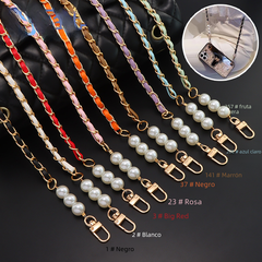 Aluminum Pearl Phone Chain Strap for Bags and Crossbody