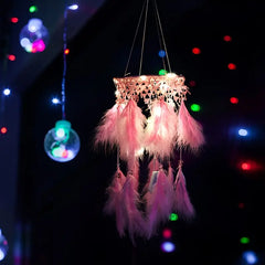 Creative Dream Catcher Night Light Hanging Ornament