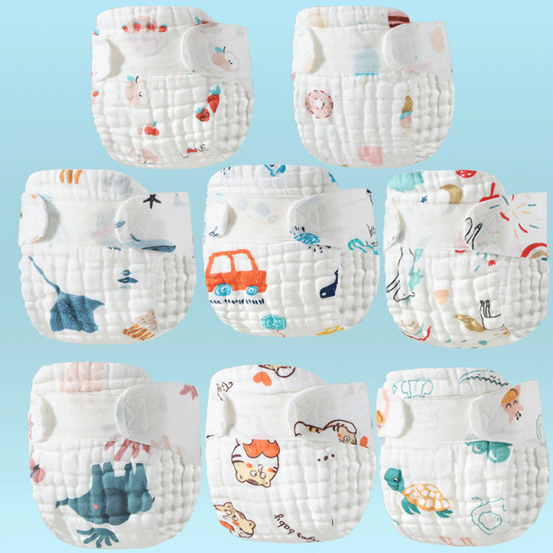 Washable Cotton Gauze Diaper for Newborns