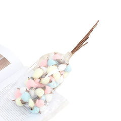 Wholesale Colorful Cotton Dried Flowers Christmas Bouquet Decor