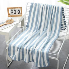 Cotton Stripe Face Bath Towel for Adults and Kids