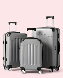 Multi Color - 3PCs Luggage Set 20/24/28 Inch Hard Shell Spinner with TSA Lock