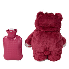 Winter Plush Hot Water Bottle with Cute Design