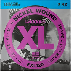D'Addario EXL120 XL Nickel Electric Guitar Strings, 09-42 Super Light