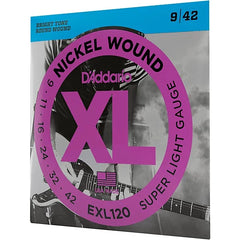 D'Addario EXL120 XL Nickel Electric Guitar Strings, 09-42 Super Light