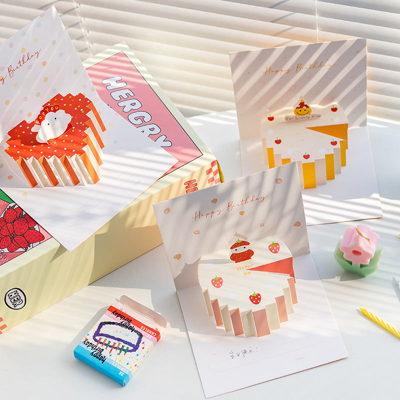 Creative 3D Personalized Cute Paper Carving Card