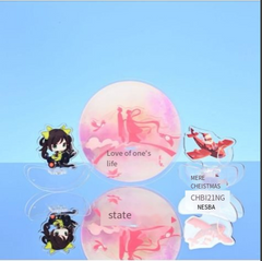 Acrylic Wobble Figure with Laser Color Window Decor
