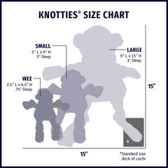 Stuey Sock Monkey Knottie®  Plush Dog Toy