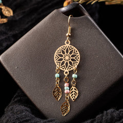 Gold Dream Catcher Earrings