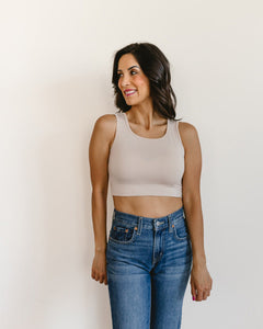 Classic Wide Strap Tank Halftee