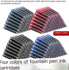 Fountain Pen Ink Cartridges in Blue, Black, Red (3.4)