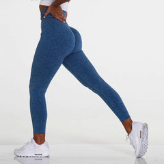 New Pink Seamless Leggings Women Workout Gym Clothing Push Up Legging Lifting Leggings For Women Seamless Workout Leggings High Waist Yoga Pants Sport Women Fitness Active Wear