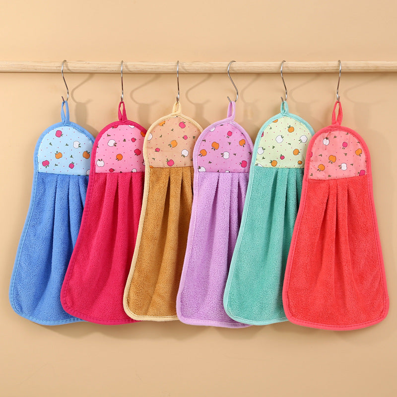 Thick Coral Fleece Double-Sided Kids' Goose Towel