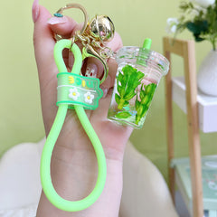 Exquisite Acrylic Wheat Ear Keychain Pendant Jewelry