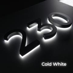 Backlit LED House Numbers – Custom Illuminated Address Numbers for Outdoor Use