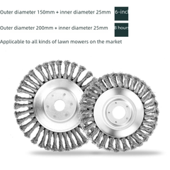 6-Inch 8-Inch Steel Wire Weeding Wheel Accessories