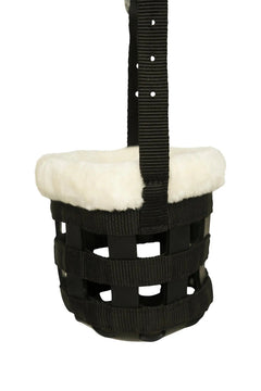 Huntley Fleece Padded Nylon Grazing Muzzle, Black