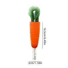 Carrot Cup Brush Set for Cleaning Bottles and Grooves