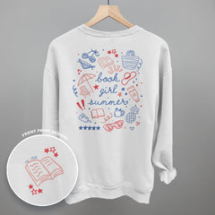 Book Girl Summer Colorful (Back Print)
