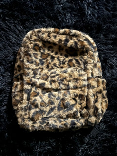 Leopard print backpack