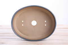 Willow Bonsai Ceramics Oval A Bonsai Pot 8 Inch – Straight‑Sided Oval Ceramic Bonsai & Succulent Planter, High‑Fired Frost‑Proof Stoneware with Drainage & Wiring Holes, Handmade in USA (Peacock 2025)