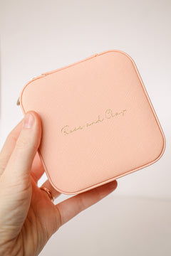 Jewelry Travel Case in Peach