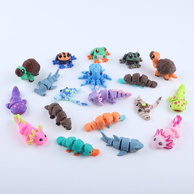 Mini Water Animal Fidget Toy Pack (20 items)