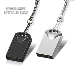 Silver Black Metal USB Flash Drive for Secure File Storage