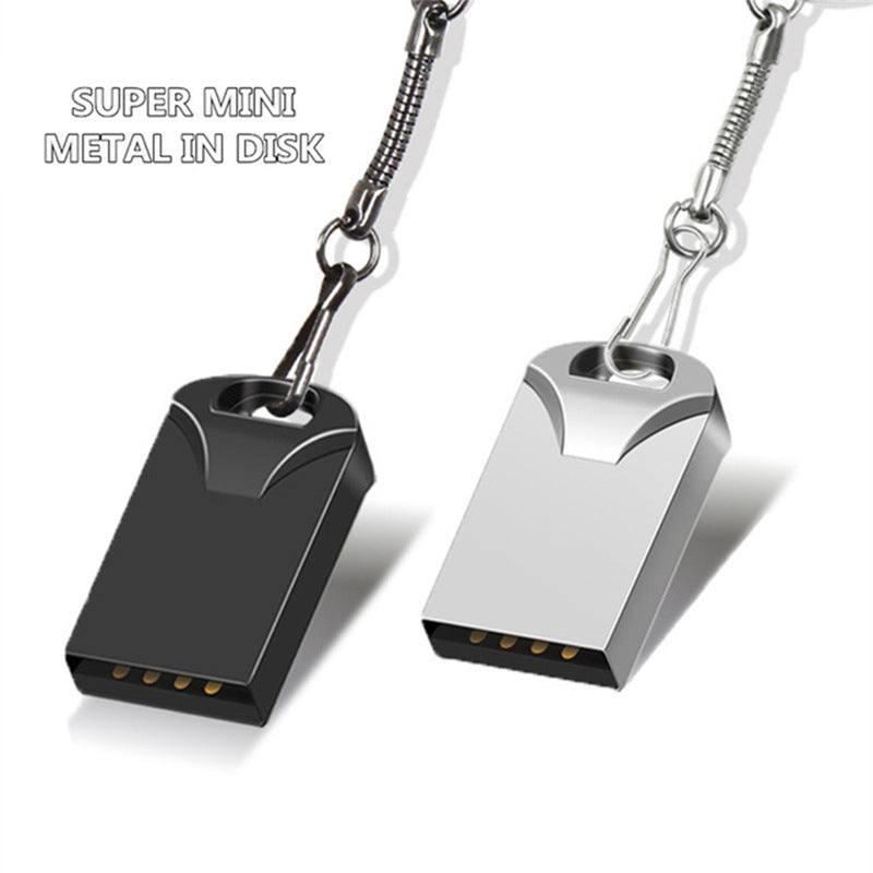 Silver Black Metal USB Flash Drive for Secure File Storage