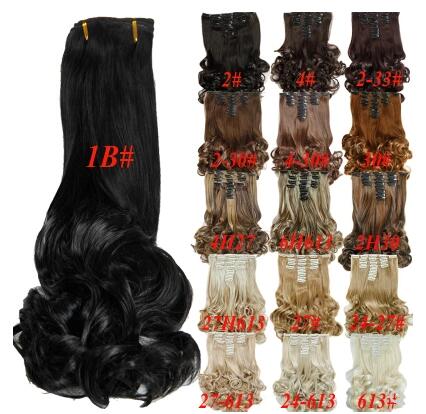 Hair Extensions Ponytail, High-Temperature Fiber, 18 Clips