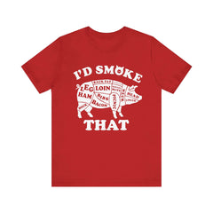 I'd Smoke That Pig BBQ T-Shirt