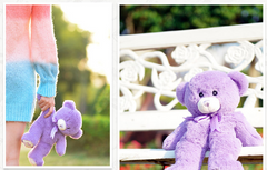 Purple Lavender Bear Plush Toy for Loved Ones