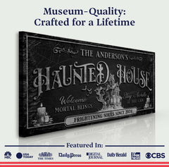 Personalized Haunted House Sign