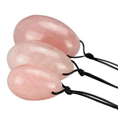 Natural Rose Quartz Egg Massage Stone for Women