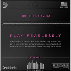 D'Addario NYXL0942 NYXL Electric Guitar Strings, 09-42 Super Light