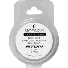 RTOM Moongels Drum Damper Pads - Clear (6-Pack)